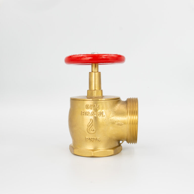 GPM 98 - Válvula Industrial Compacta 90 PN 16 2.12 8NPT x 7.12NH em Latão com Volante de 100mm